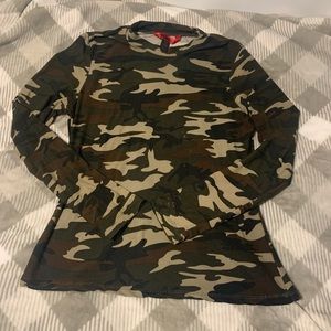 Camo high neck long sleeve